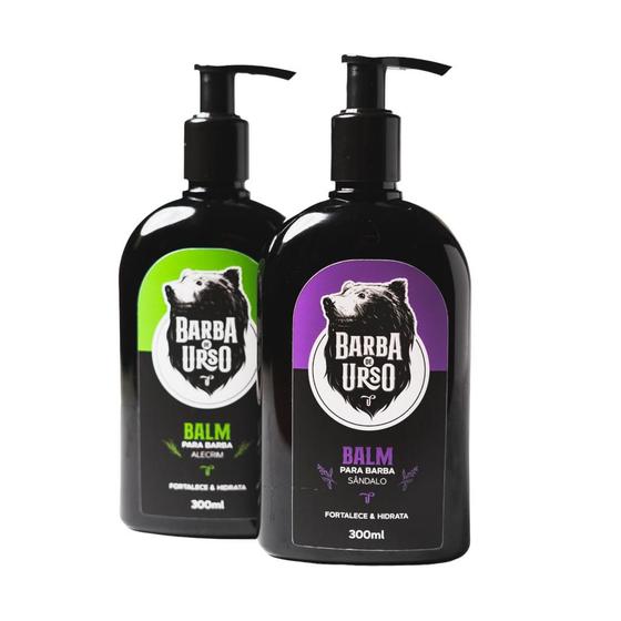 Imagem de KIT Balm Hidratante para Barba 300ML SÂNDALO E ALECRIM