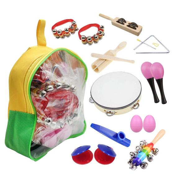 Imagem de Kit Bandinha Ritmica Infantil com 10 Instrumentos Liverpool
