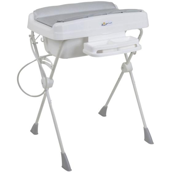 Kit Banheira de Bebê Com Trocador Suporte Redutor de Assento Saboneteira Millenia + Burigotto Menor preço em Kit Banheira de Bebê Com Trocador Suporte Redutor de Assento Saboneteira Millenia + Burigotto