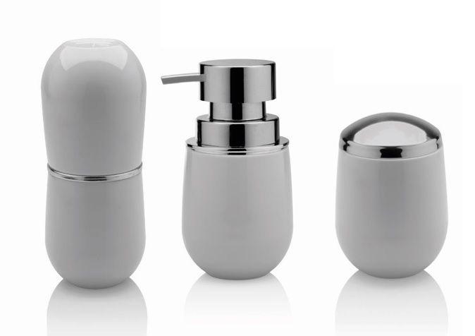 Kit banheiro lavabo Branco 3 peças OU sabonete liquido, algodão, escova dente Menor preço em Kit banheiro lavabo Branco 3 peças OU sabonete liquido, algodão, escova dente