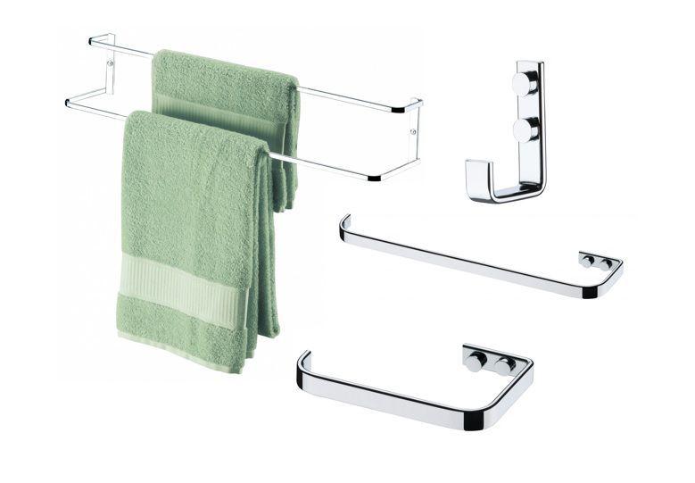 Kit banheiro lavabo Future cromado, porta toalha duplo 60 cm,toalheiro 30 cm,papeleira e cabide Menor preço em Kit banheiro lavabo Future cromado, porta toalha duplo 60 cm,toalheiro 30 cm,papeleira e cabide