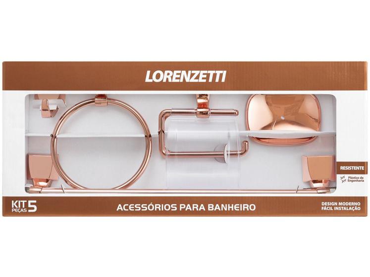 Imagem de Kit Banheiro Lorenzetti 2000 F24 Rose Gold 5 Peças