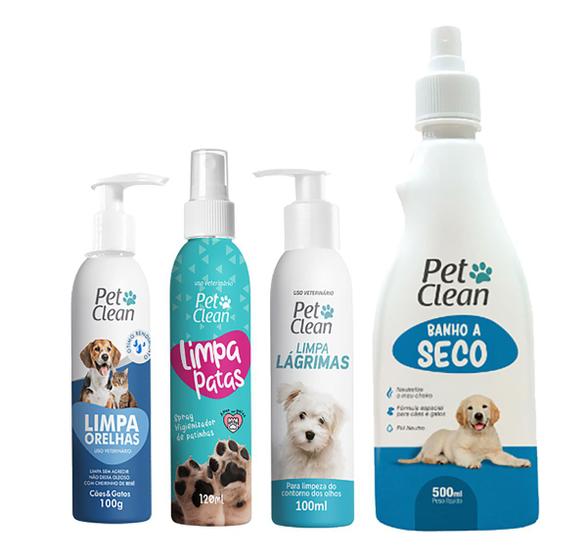 Imagem de Kit Banho a seco completo para Cães e Gatos Pet Clean