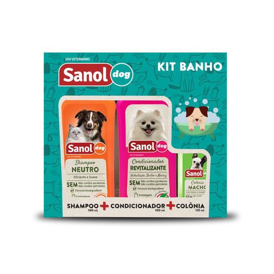 Imagem de Kit Banho para Cães Sanol Dog