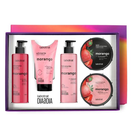 Imagem de Kit Banho Skin Care Morango 5 Itens - Labotrat