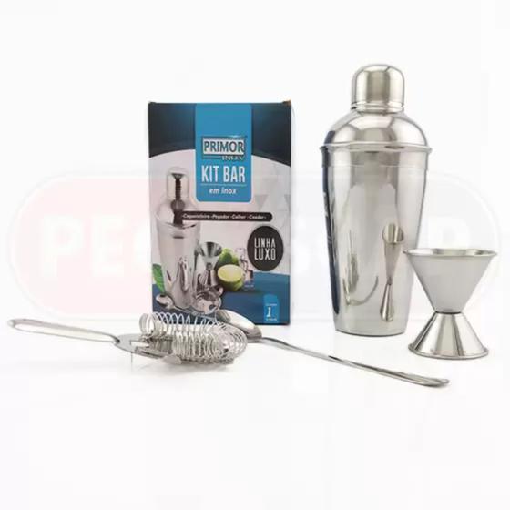 Kit Bar Primor Inox Bar e Acessórios Magazine Luiza