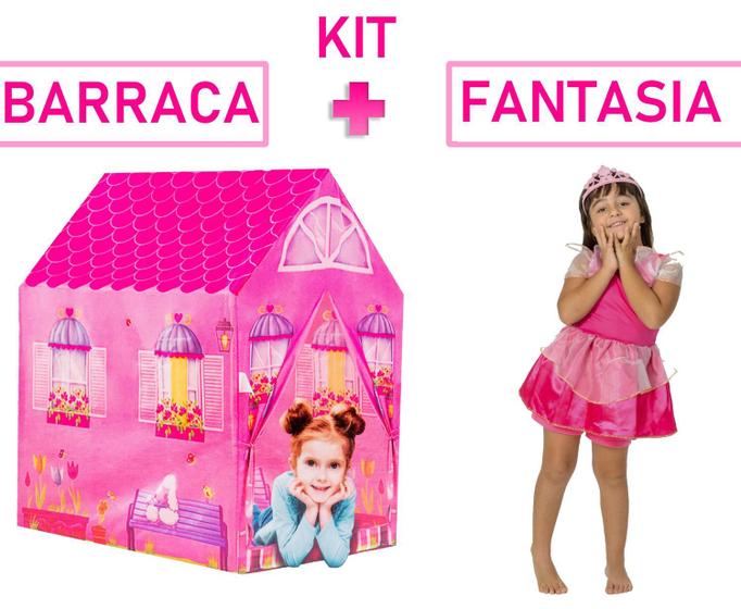 Imagem de Kit Barraca Minha Casinha + Vestido Princesa Rapunzel