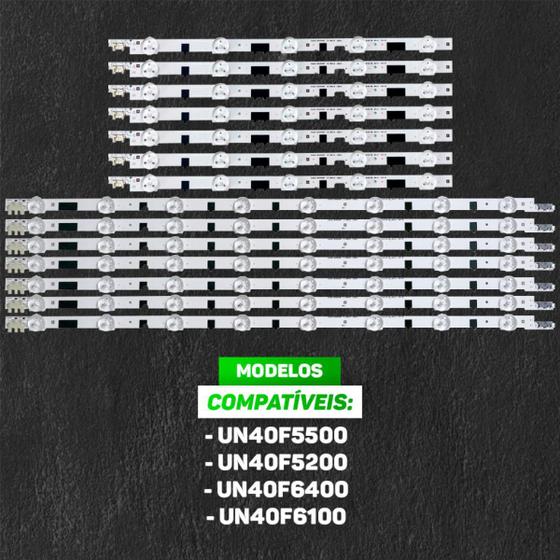 Kit Barras De Led Tv Un40f5500 Un40f6400 Un40f5200 Un40f6100 Menor preço em Kit Barras De Led Tv Un40f5500 Un40f6400 Un40f5200 Un40f6100