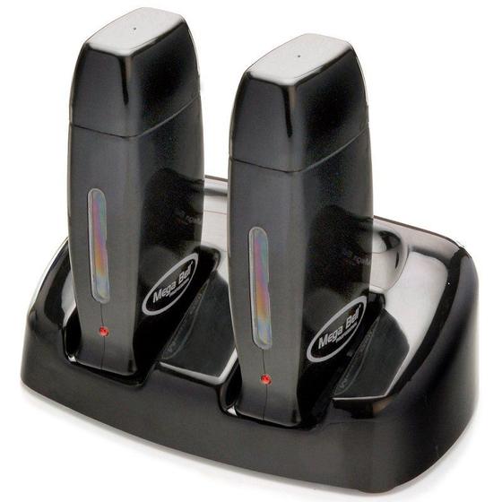 Imagem de Kit Base Dupla Com 2 Aquecedores de cera Roll-on - Preta
