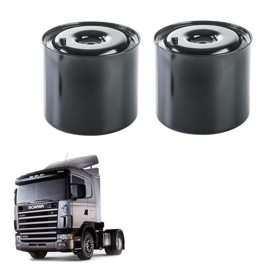 Imagem de Kit Base Mola Pneumatica Scania S5 S6 2010 2011 Eixo Traçao