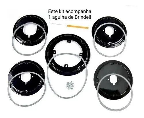 Imagem de Kit base trempe / arremate para fogão atlas top gourmet 5 bocas