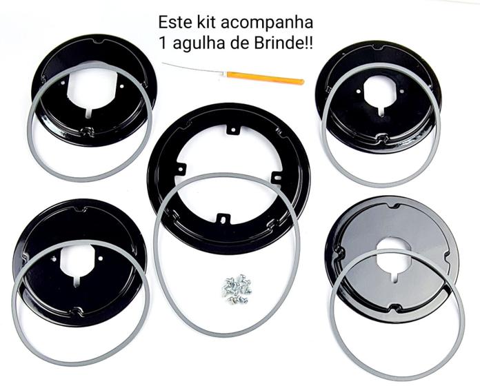 Imagem de Kit base trempe para fogão atlas utop glass 5 bocas