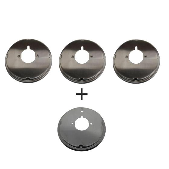 Kit Base Trempe Suporte Disco Inox Cooktop 4 Bocas Fischer Menor preço em Kit Base Trempe Suporte Disco Inox Cooktop 4 Bocas Fischer