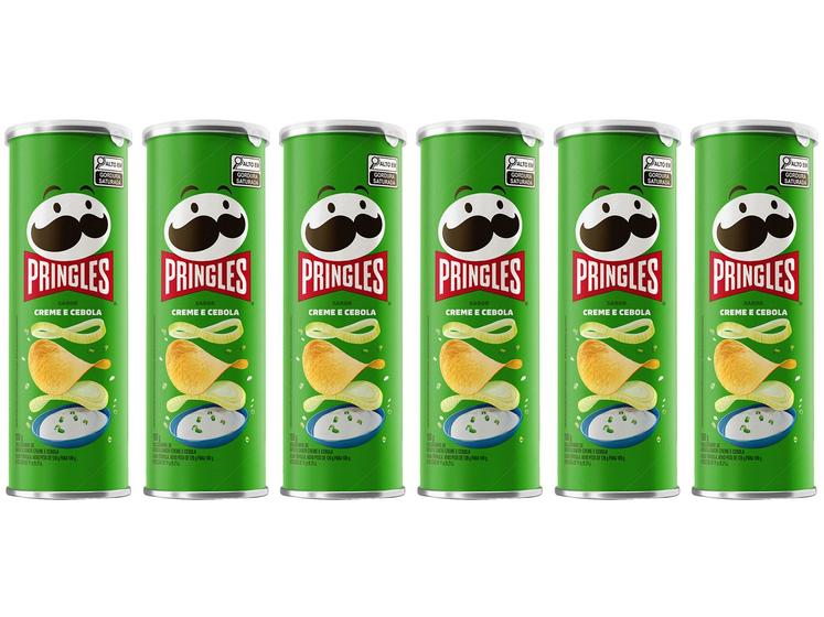 Imagem de Kit Batata Pringles Creme e Cebola 109g 6 Unidades