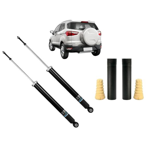 Imagem de Kit Batente + 2 Amortecedor Nakata Traseiro New Ecosport 2018