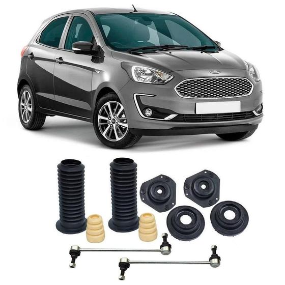 Imagem de Kit Batente + Bieleta Ford Ka Dianteira 2013 Até 2019 O Par