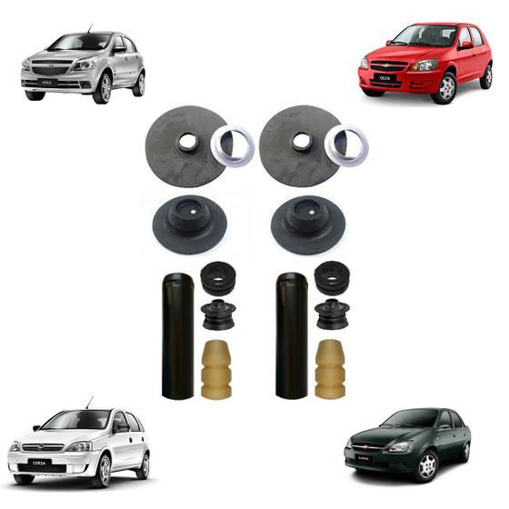 Kit Batente Calço Mola Traseira Corsa Prisma Celta Classic Menor preço em Kit Batente Calço Mola Traseira Corsa Prisma Celta Classic