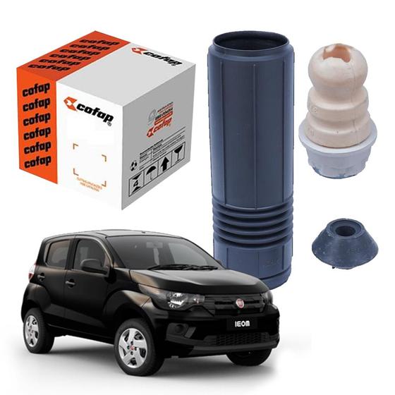 Imagem de Kit (Batente Coifa Coxim) Amortecedor Traseiro Fiat Mobi 16/24 Cofap