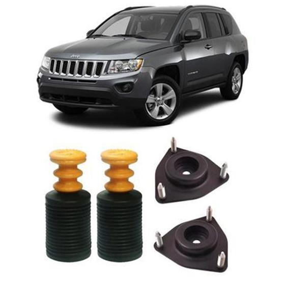 Imagem de Kit Batente Coifa Coxim Dianteiro Jeep Compass 2011 2012 13