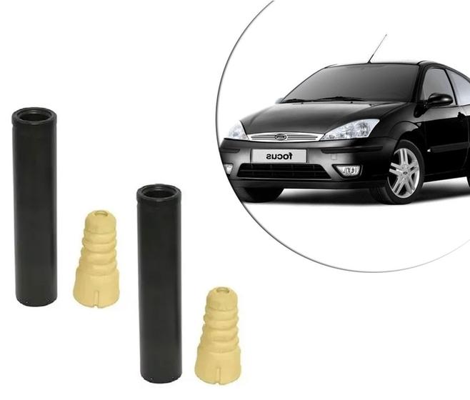 Imagem de Kit Batente Coifa Traseiro Ford Focus 2009 2010 2011 2012