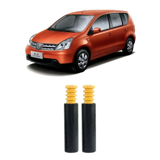 Imagem de Kit Batente Coifa Traseiro Nissan Livina 2009 2010 2011 2012