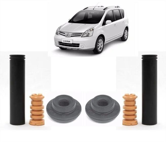Kit Batente Coxim Amortecedor Superior Traseiro Livina 2010/.. Menor preço em Kit Batente Coxim Amortecedor Superior Traseiro Livina 2010/..
