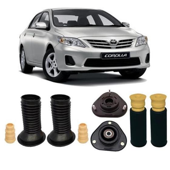 Imagem de Kit Batente Coxim Dianteiro Traseiro Corolla 2012 2013 2014