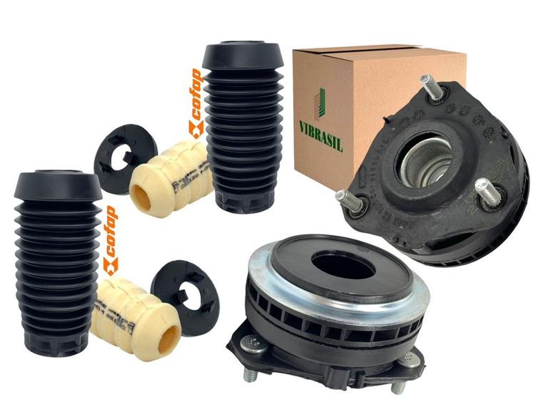 Imagem de Kit Batente Coxim Fiesta Ecosport 2003 A 2012 Com Rolamento Para 2 Lados ViBrasil Cofap