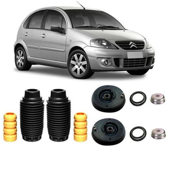 Imagem de Kit Batente Coxim Prato Dianteiro Citroen C3 2002 2003 2004