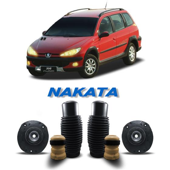 Imagem de Kit Batente Dianteiro Peugeot 206 Sw 2003 2004 2005 06 07 08