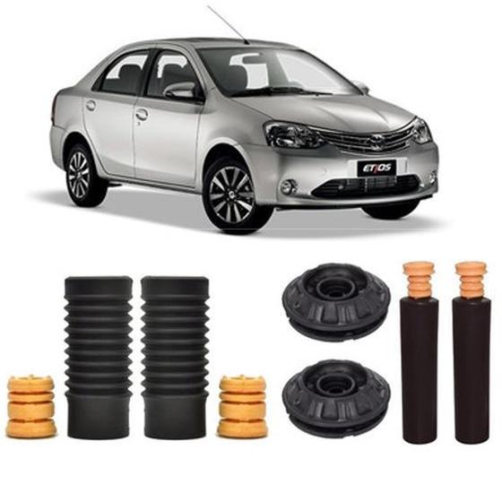 Imagem de Kit Batente Dianteiro Traseiro Etios Sedan 2012 2013 2014