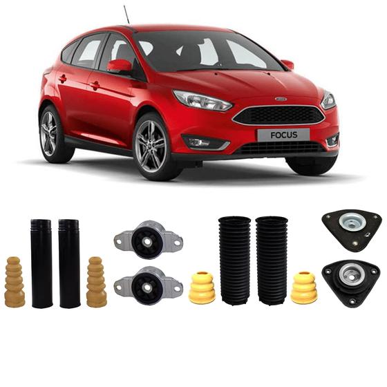 Imagem de Kit Batente Dianteiro Traseiro Ford Focus 2014 2015 2016 17