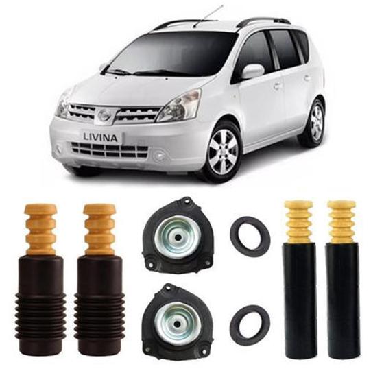 Imagem de Kit Batente Dianteiro Traseiro Nissan Livina 2009 10 11 14