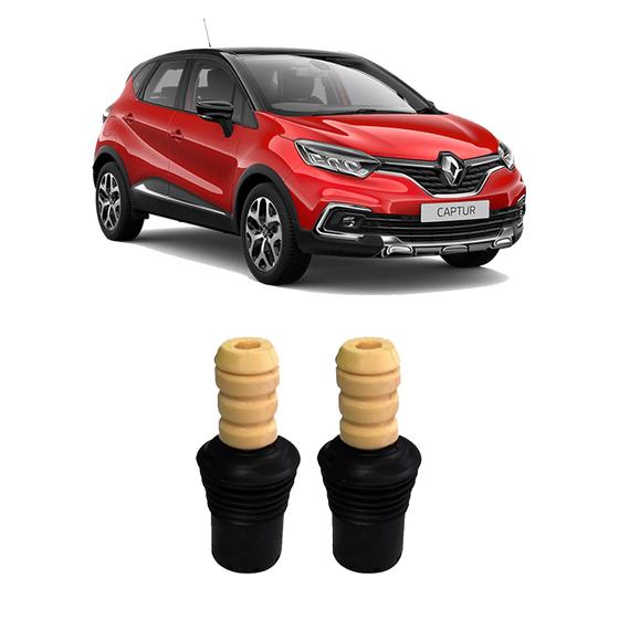 Imagem de Kit Batente Guarda Pó Dianteiro Renault Captur 2017 2018 19