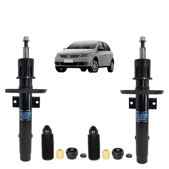 Imagem de Kit Batente + Par Amortecedor Dianteiro Nakata Volkswagen Gol G7 2017 A 2020