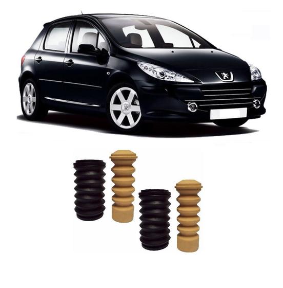 Imagem de Kit Batente Peugeot 307 Impacto Reposição Automotiva Traseiro - 2002 Até 2011 O Par