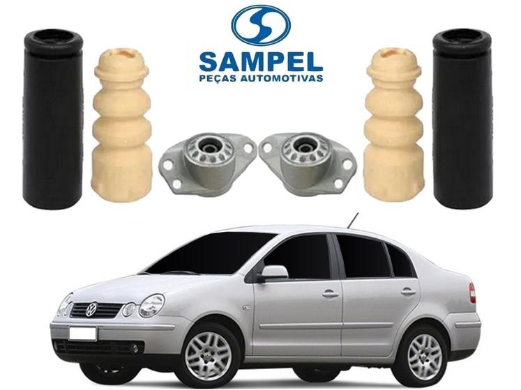 Imagem de Kit batentes traseiros sampel volkswagen polo sedan 1.6 2.0 2005 a 2007