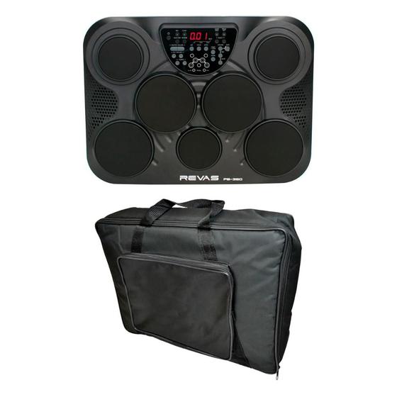 Imagem de Kit Bateria Eletrônica Revas PB-350 + Capa Simples