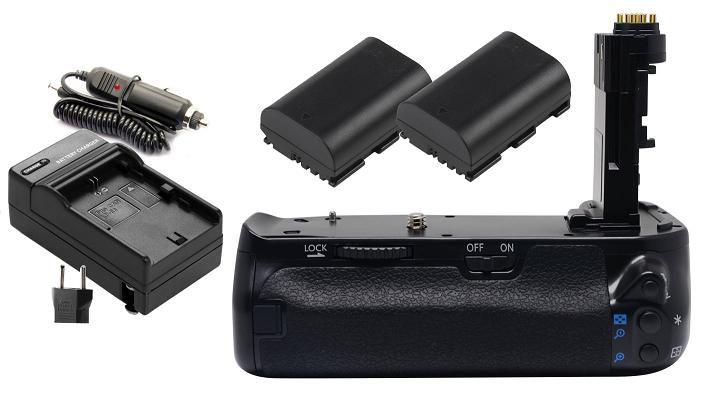 Imagem de Kit Battery Grip BG-E21 para câmera Canon EOS 6D Mark II + 2 Baterias + Carregador