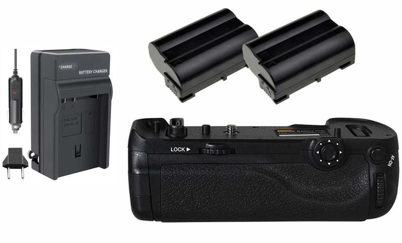 Imagem de Kit Battery Grip MB-D18 para Nikon D850 + 2 baterias EN-EL15 + carregador