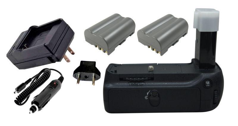 Imagem de Kit Battery Grip MB-D80 + 2 Baterias + carregador para Nikon D80 e D90