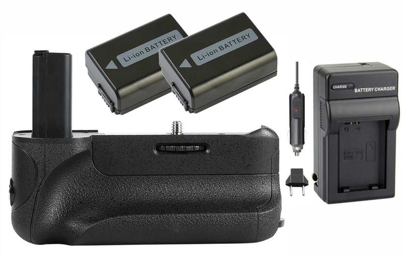 Imagem de Kit Battery Grip VG-A6500 para Sony A6500 + 2 baterias NP-FW50 + carregador