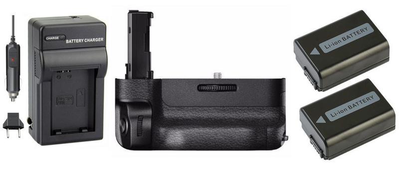 Imagem de Kit Battery Grip VG-C2EM + 2 baterias + carregadores para Sony Alpha A7 II, A7R II, A7S II, A7M II