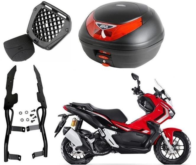 Imagem de Kit Bau Givi E350N + Suporte Givi Sr1183 Para Honda Adv 150