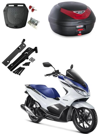 Imagem de Kit Bau Givi E350N + Suporte Givi Sr1190 Para Honda Pcx 150