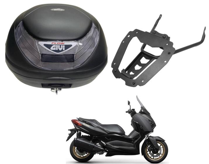 Imagem de Kit Bau Givi E350Nt + Suporte Givi Sr2136 P Yamaha Xmax 250