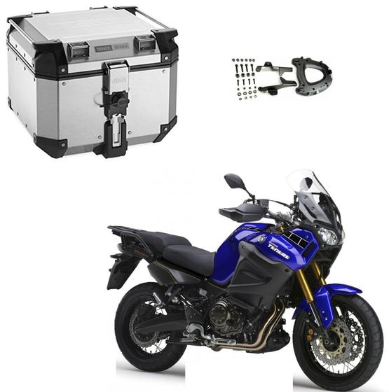 Imagem de Kit Bau Givi Obkn42A Alumio+Suporte Givi Sr371 P Tenere 1200