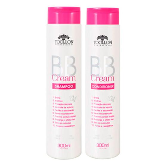 Imagem de kit BB Cream (Shampoo 300 ml + Condicionador 300 ml) Toollon - Linha Profissional