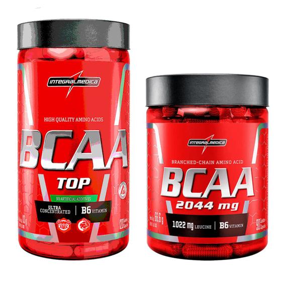 Kit Bcaa Top 120 Caps + Bcaa 2044mg 90 Caps IntegralMedica BCAA