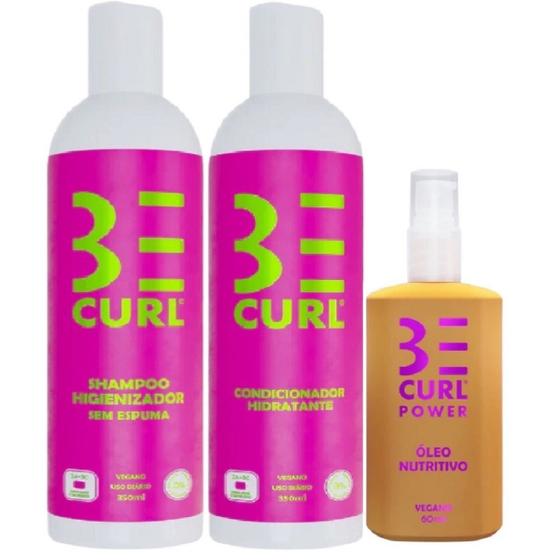 Imagem de Kit Be Curl Cabelos Cacheados 2x350ml e Óleo Nutritivo 60ml